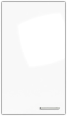 PAMEL korkeakiilto valkoinen K14 - Kalusteovi laatikkoon - melamiini/MDF 18mm