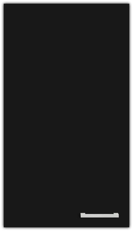 PAMEL Musta 906 - Kalusteovi kaappiin - melamiini 18mm