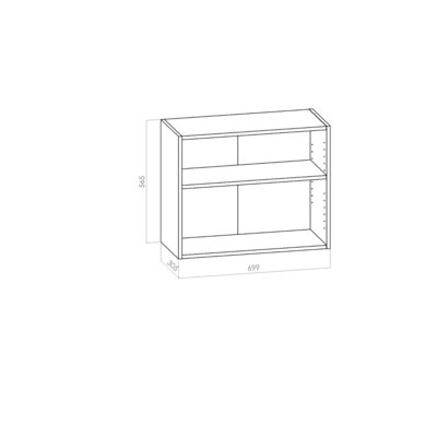 Kalusterunko - Yläkaappi leveys 700mm / K565mm / S305mm