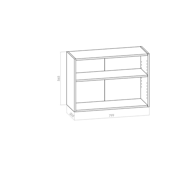 Kalusterunko - Yläkaappi leveys 800mm / K565mm / S305mm