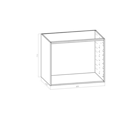 Keittiön alakaappi 90 cm (900 mm) | kotimainen kosteudenkestävä kalusterunko – K710 x S570 mm