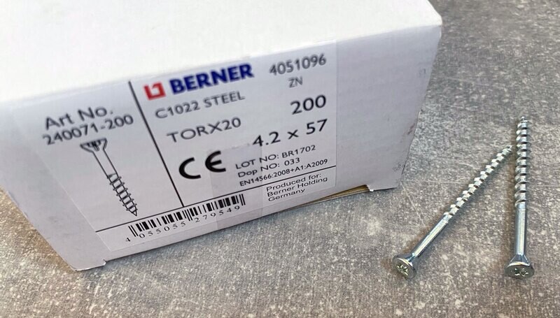 4,2x57 TORX20 - ruuvi - 200kpl