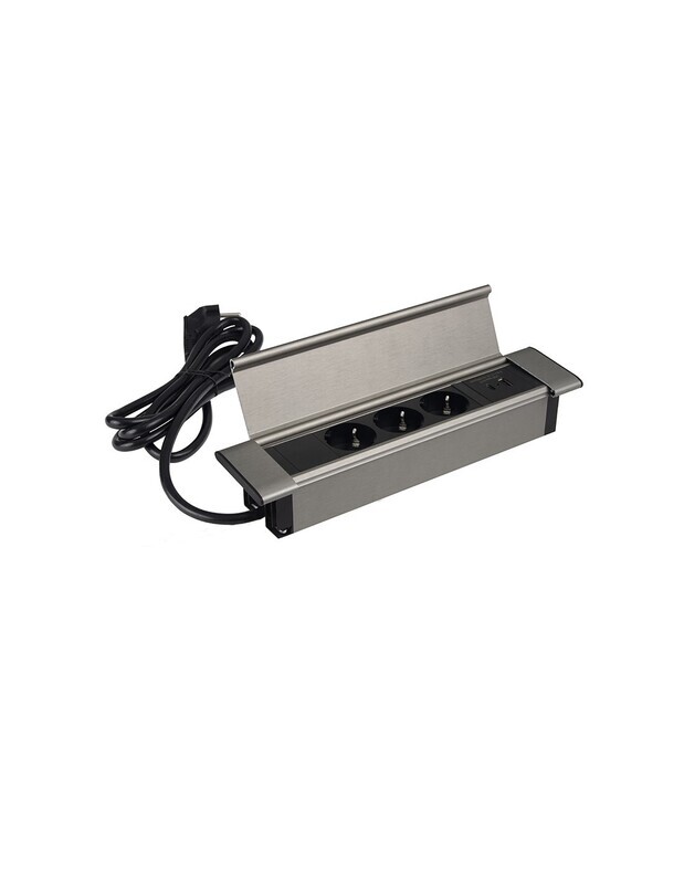 SOLINA FLAT + USB A&amp;C - tyylikäs upotettava pistorasiayksikkö