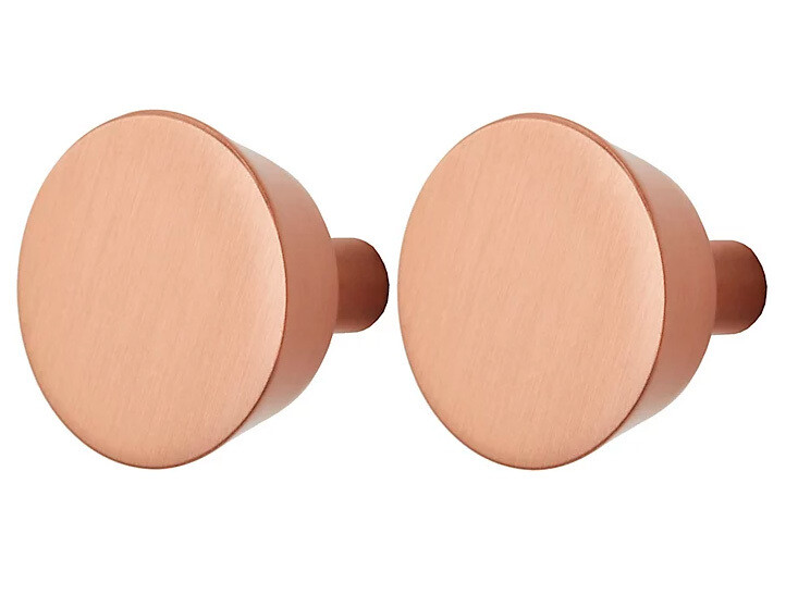 Kuparinuppi 26mm - 2kpl paketti