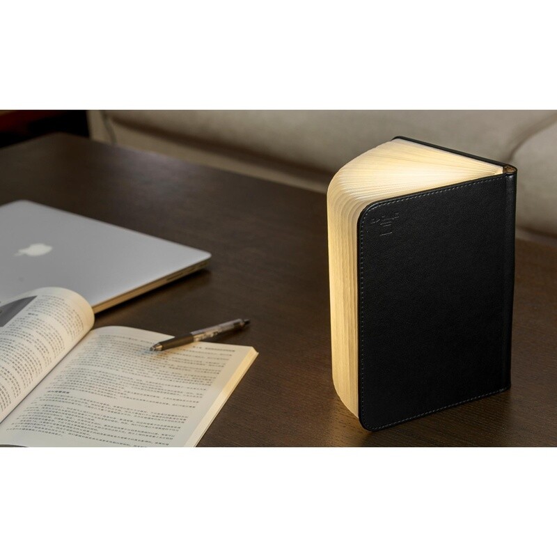 Gingko Smart Book muistikirjavalaisin mini, musta nahka