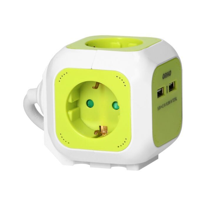 Pöytään kiinnitettävä pistorasia - 4xpistoke + 2xUSB A