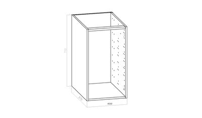 Keittiön alakaappi 45 cm (450 mm) | kotimainen kosteudenkestävä kalusterunko – K710 x S570 mm