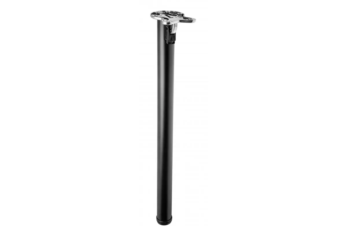 Taitettava pöydänjalka, musta - 710mm