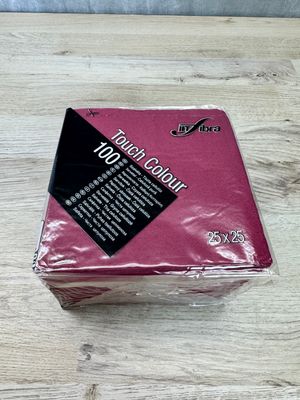 Viininpunaiset lautasliinat 25x25cm