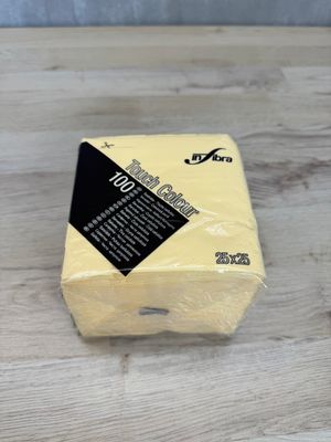 Servietit, vaaleankeltainen 25x25cm