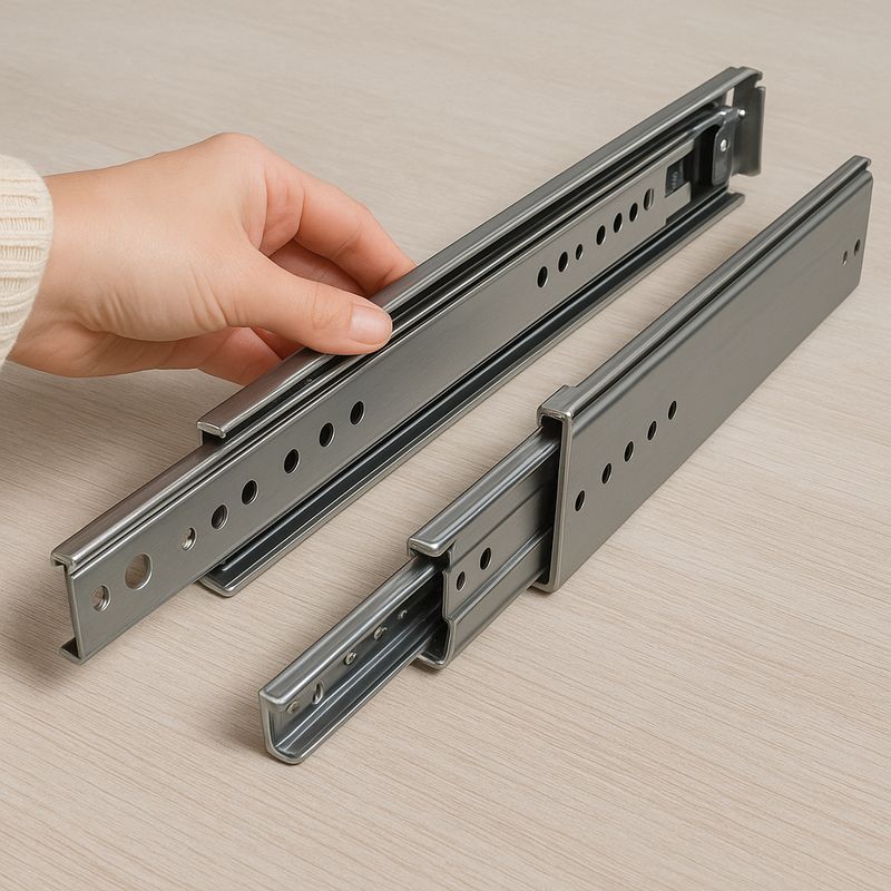 Vahvat liukukiskot 250kg - monta pituutta 305-1524mm - K 76,2mm