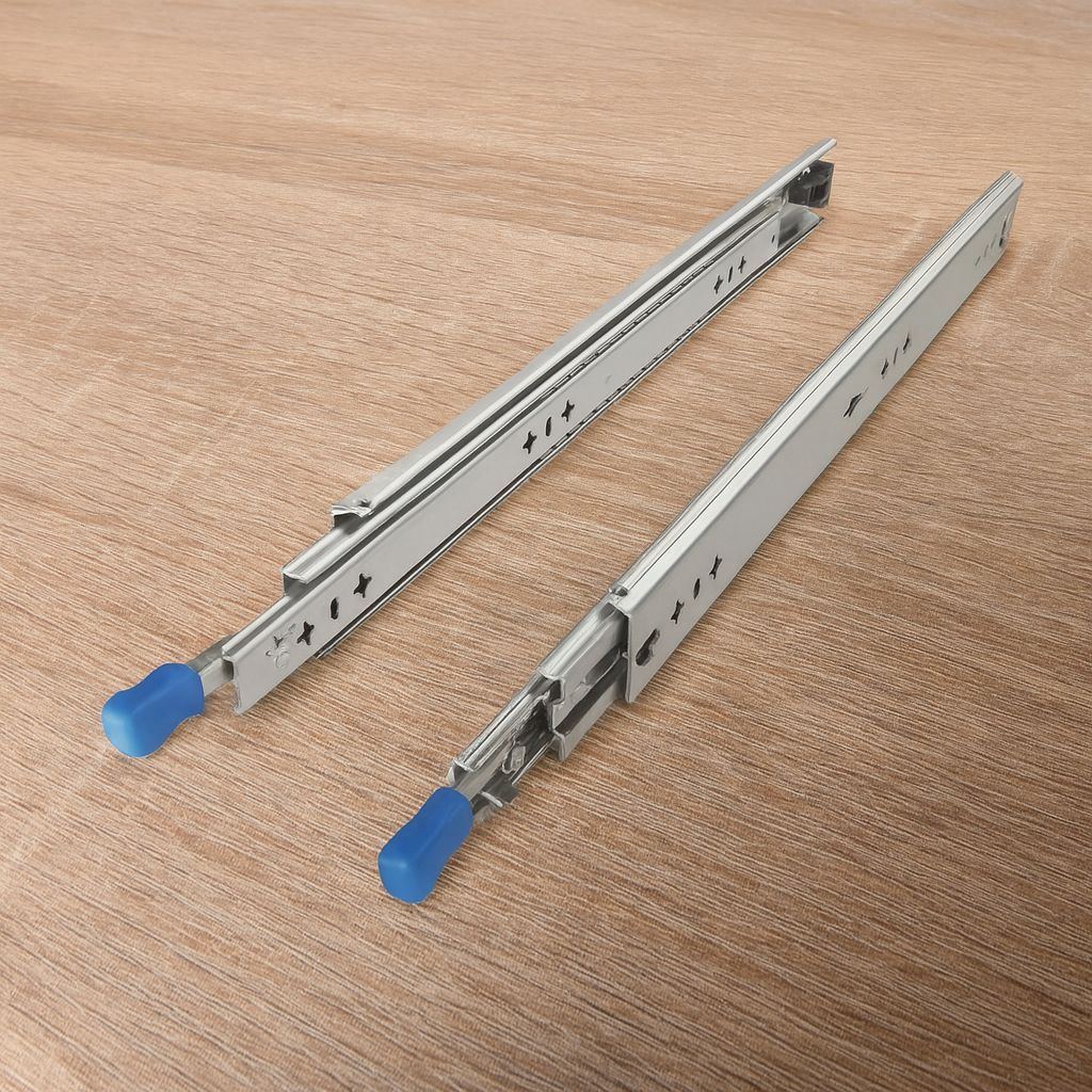 Lukittava teleskooppikisko VAHVA 100kg - K53/L19,5mm - pituudet 300-1200mm