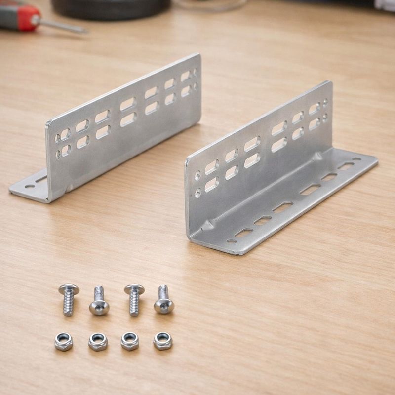184mm kiinnityskannake/kulma 200kg/76mm liukukiskoille - erittäin vahvat - 2kpl paketti