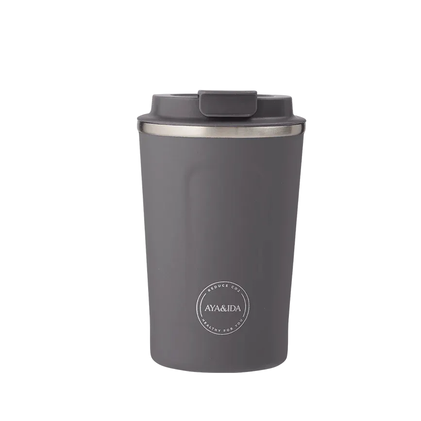 Aya&amp;Ida Cup2Go termosmuki Dark Grey, 380 ml