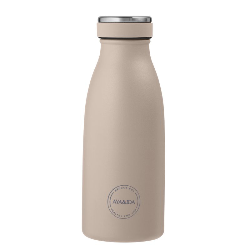 AYA&amp;IDA teräsjuomapullo MINI 350ml, Cream Beige