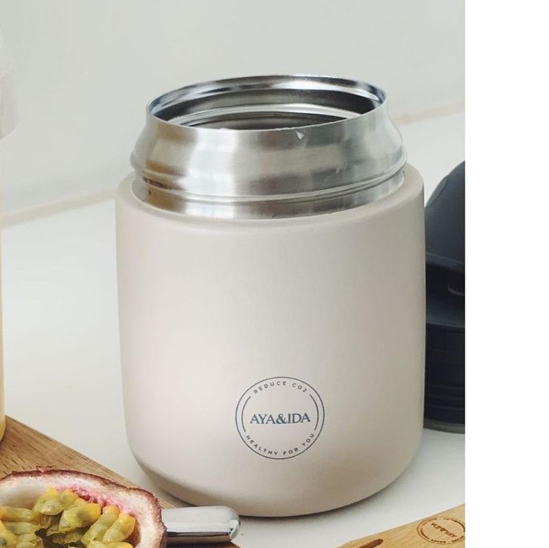 Aya&amp;Ida termoastia 500ml, Cream beige