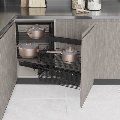 Starax UNIQUE Box piilokulmamekanismi 450 mm, antrasiitti – Oikea