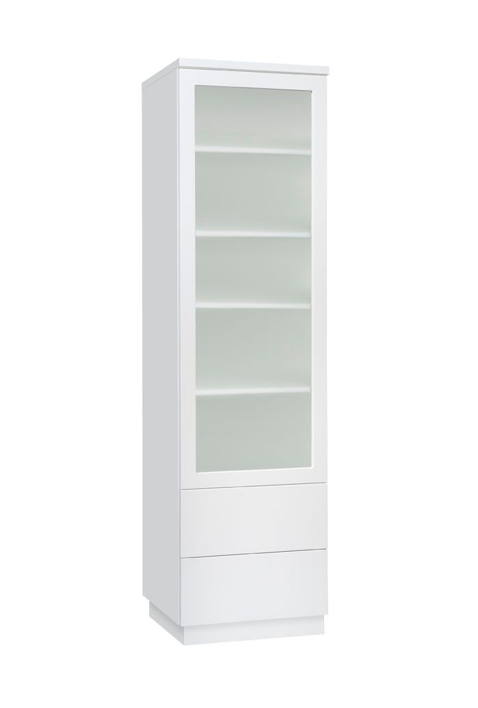 Anton A7.8 vitriini korkea 50 cm – Valkoinen / valkoinen