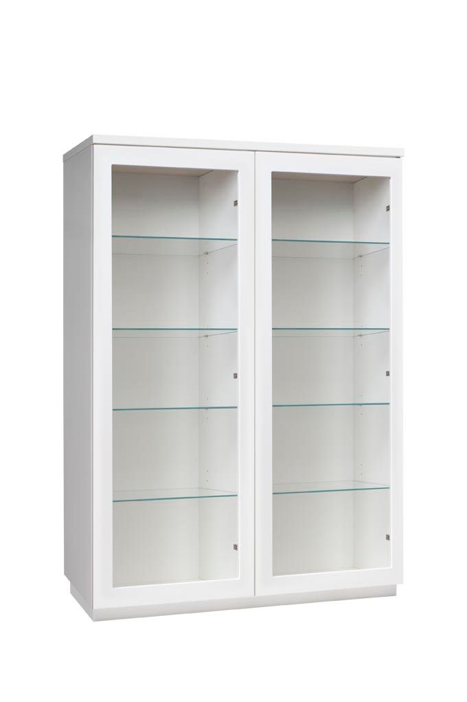 Anton A8.5 vitriini matala 100 cm – Valkoinen / valkoinen