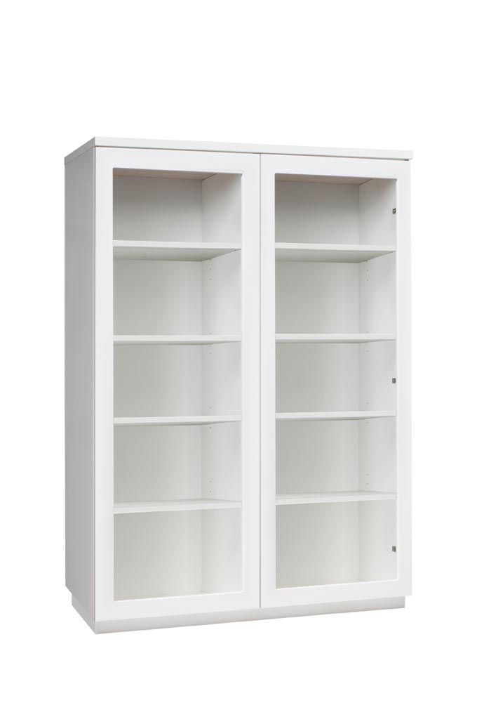 Anton A8.7 vitriini matala 100 cm – Valkoinen / valkoinen