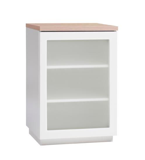 Anton A1.4 kaappi 50 cm, maitolasiovi – kuva 2