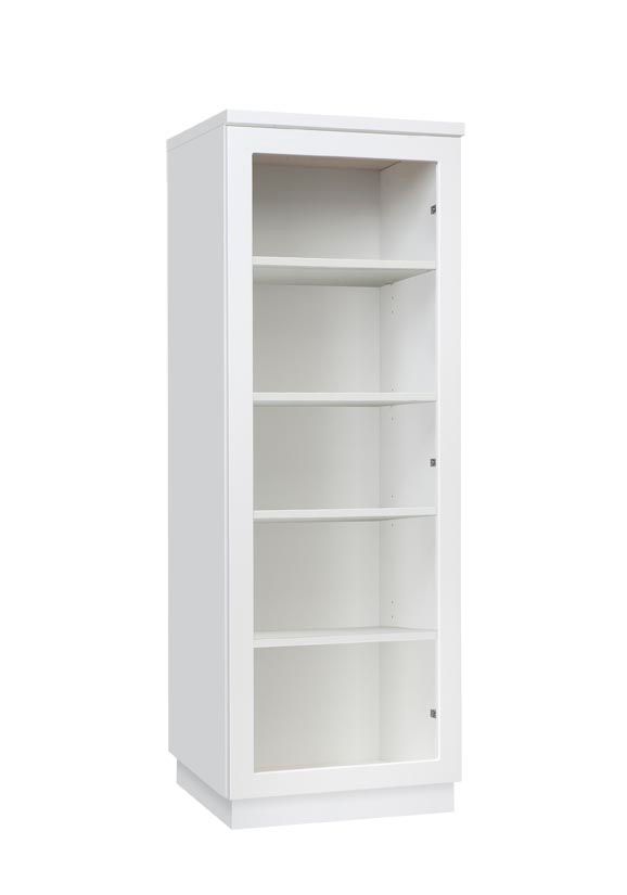 Anton A8.3 vitriini matala 50 cm – Valkoinen / valkoinen