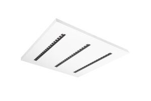 ARTE LED-kattovalaisin, 38 W, 595 × 595 mm, säädettävä värilämpötila, valkoinen