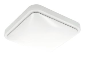 ROSALI LED-kattovalaisin, 24 W, neliö, 325 × 325 mm, 4000 K, IP44, valkoinen