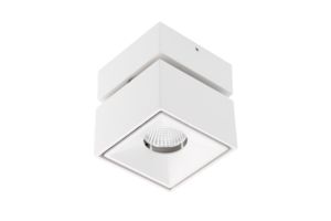 BIANCO LED-kohdevalaisin, 8 W, neliö, 4000 K, valkoinen
