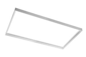 LED-paneelin pinta-asennuskehys, 30 × 60 cm, valkoinen