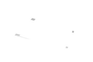 LED-paneelin pinta-asennuskehys, 120 × 30 cm, korkeus 65 mm, valkoinen