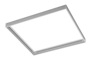 LED-paneelin pinta-asennuskehys, 45 × 45 cm, korkeus 43 mm, valkoinen