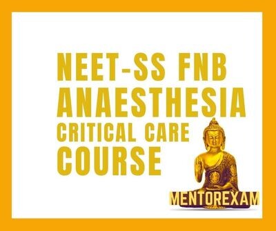 NEET-SS FNB ANAESTHESIA critical care mcq question bank mock exam course