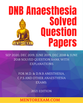 DNB Anaesthesia Solved Question Papers Book