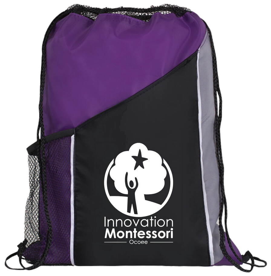 Purple Drawstring Bag