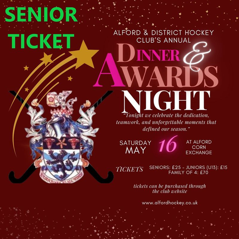Dinner & Awards Night 2026 - Senior Ticket