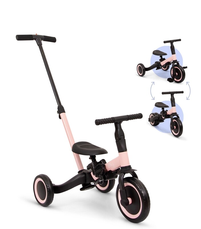 Billy 4-en-1 Vélo pour Enfants avec Barre de Poussée Gio, Couleurs: Rose