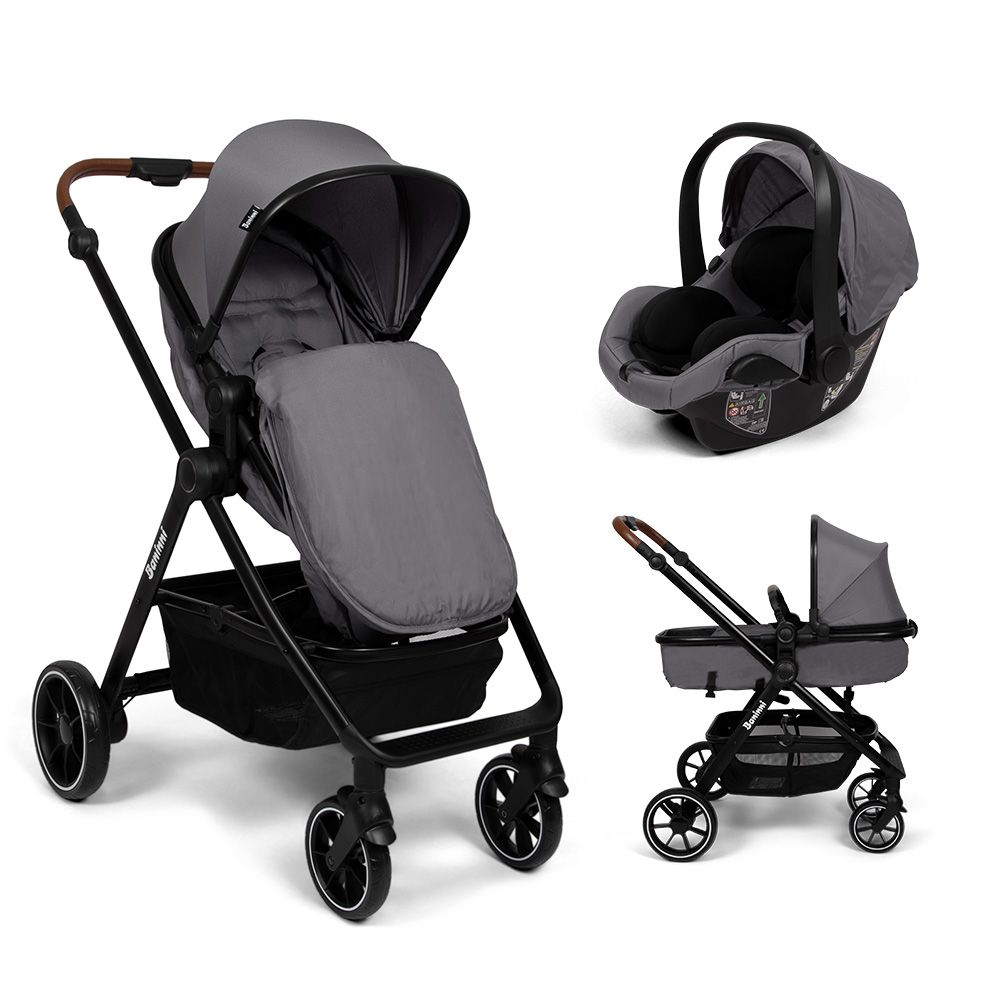 Poussette Adria 3en1, Couleurs: Gris