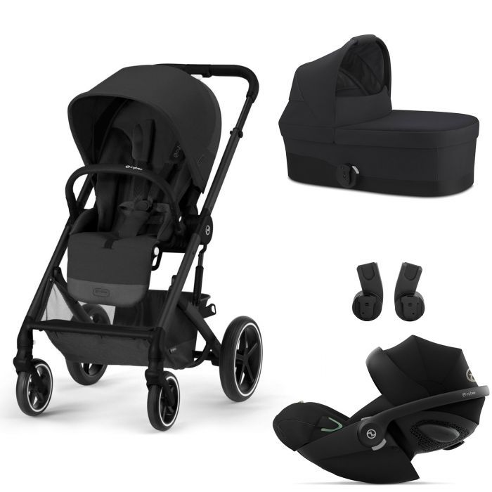 Trio Balios S Lux 2 + nacelle S + Cloud G i-Size Moon Black + base G isofix