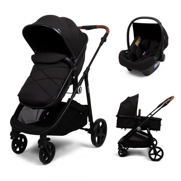 Poussette Multi Stands avec Siège d’Auto Nelia, Couleurs: Noir