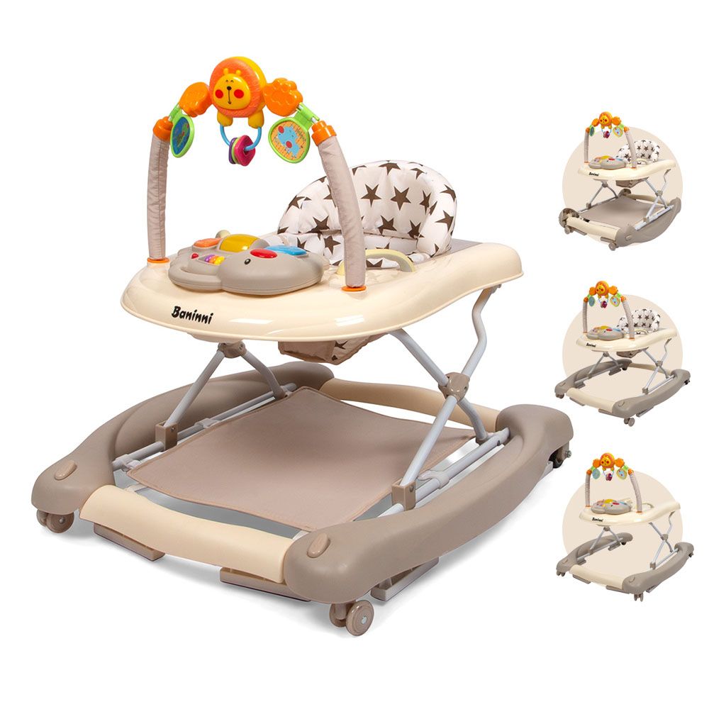 5-en-1 Trotteur Bébé Maya Beige