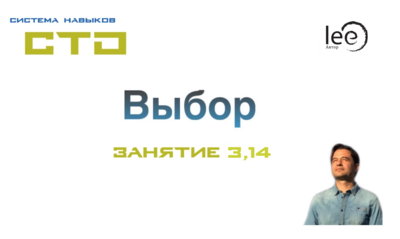 СТО Выбор Занятие № 3,14