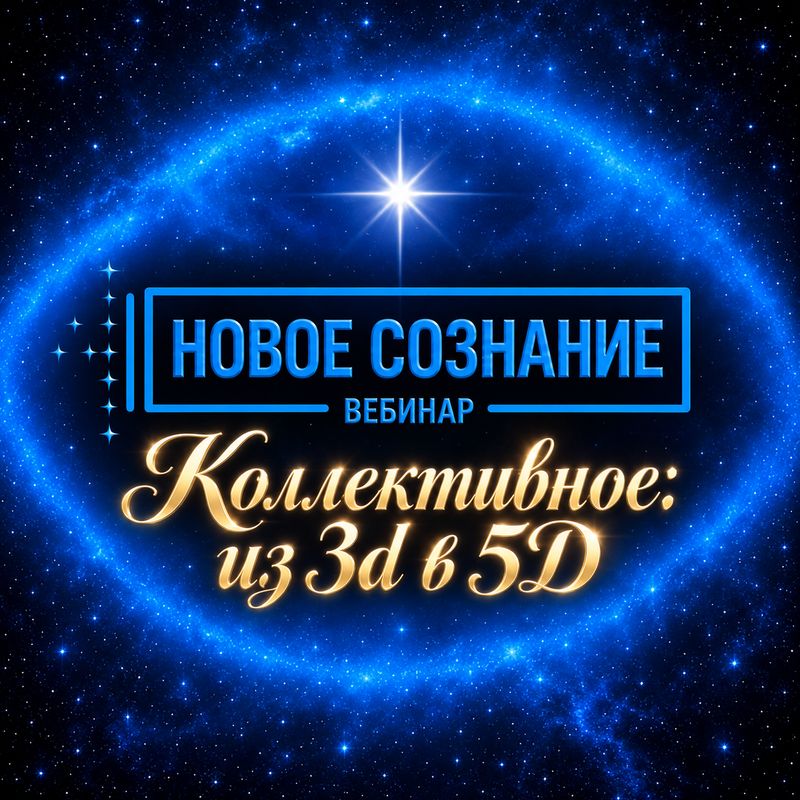 Вебинар: «Новое Сознание. Коллективное: из 3d в 5D».