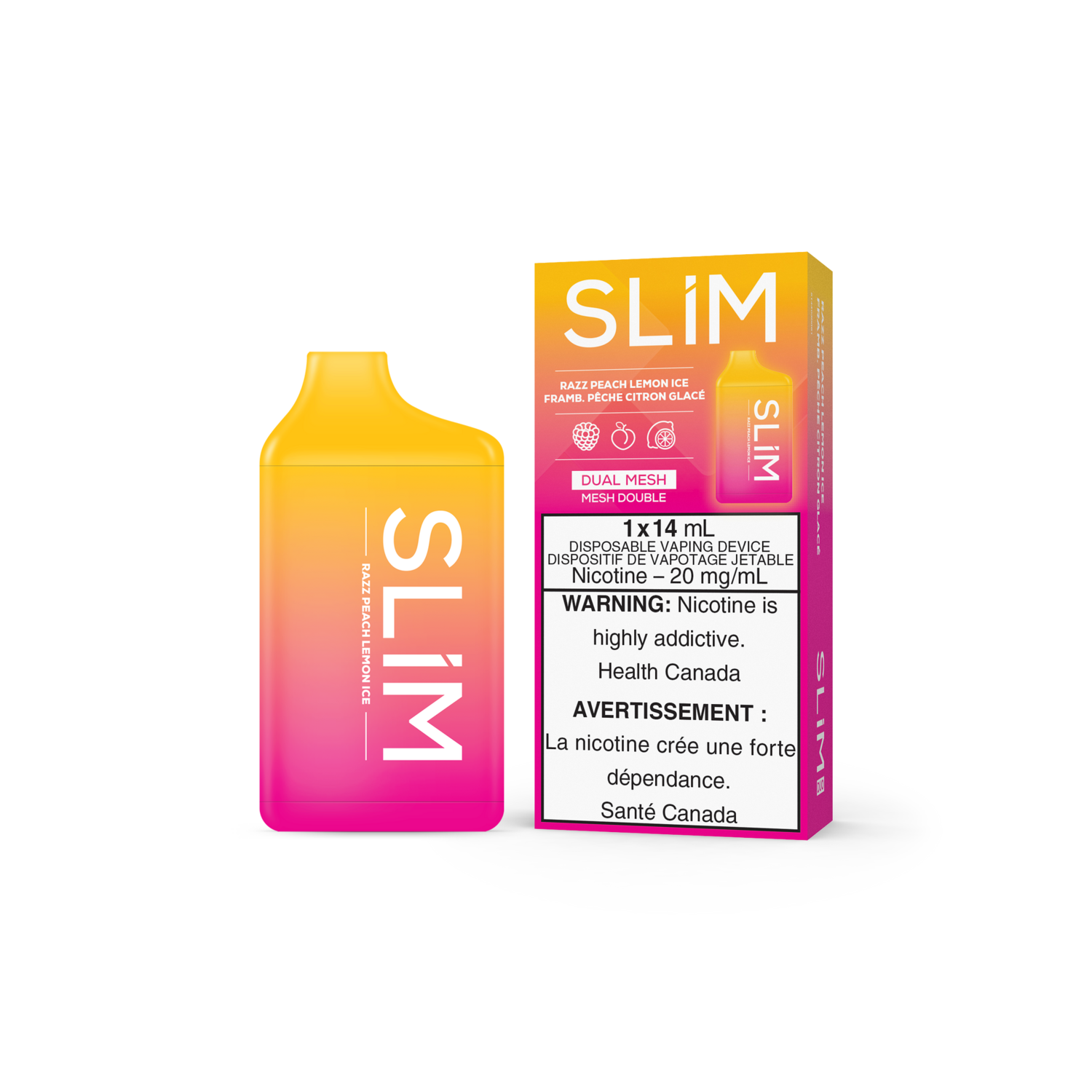SLIM 7500 Puffs - Razz Peach Lemon Ice