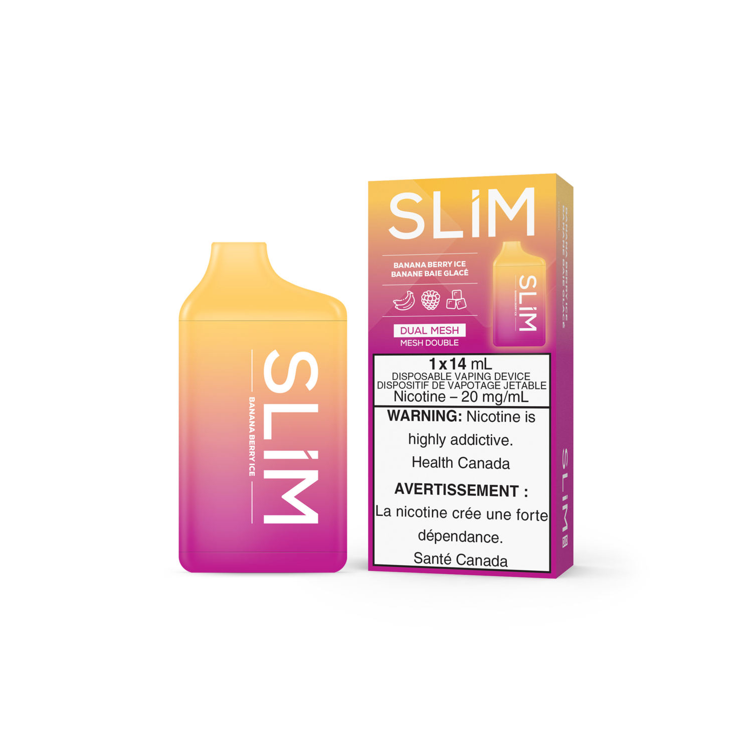 SLIM 7500 Puffs - Banana Berry Ice