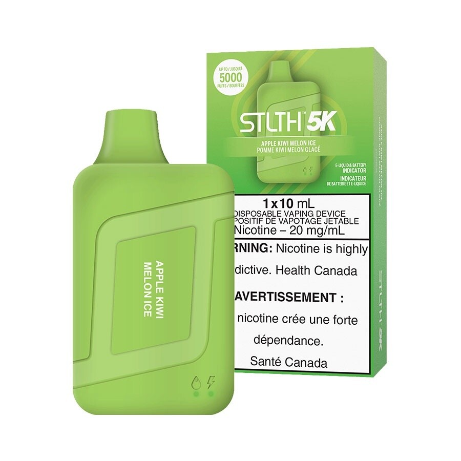 STLTH 5000 Puffs - Apple Kiwi Melon Ice