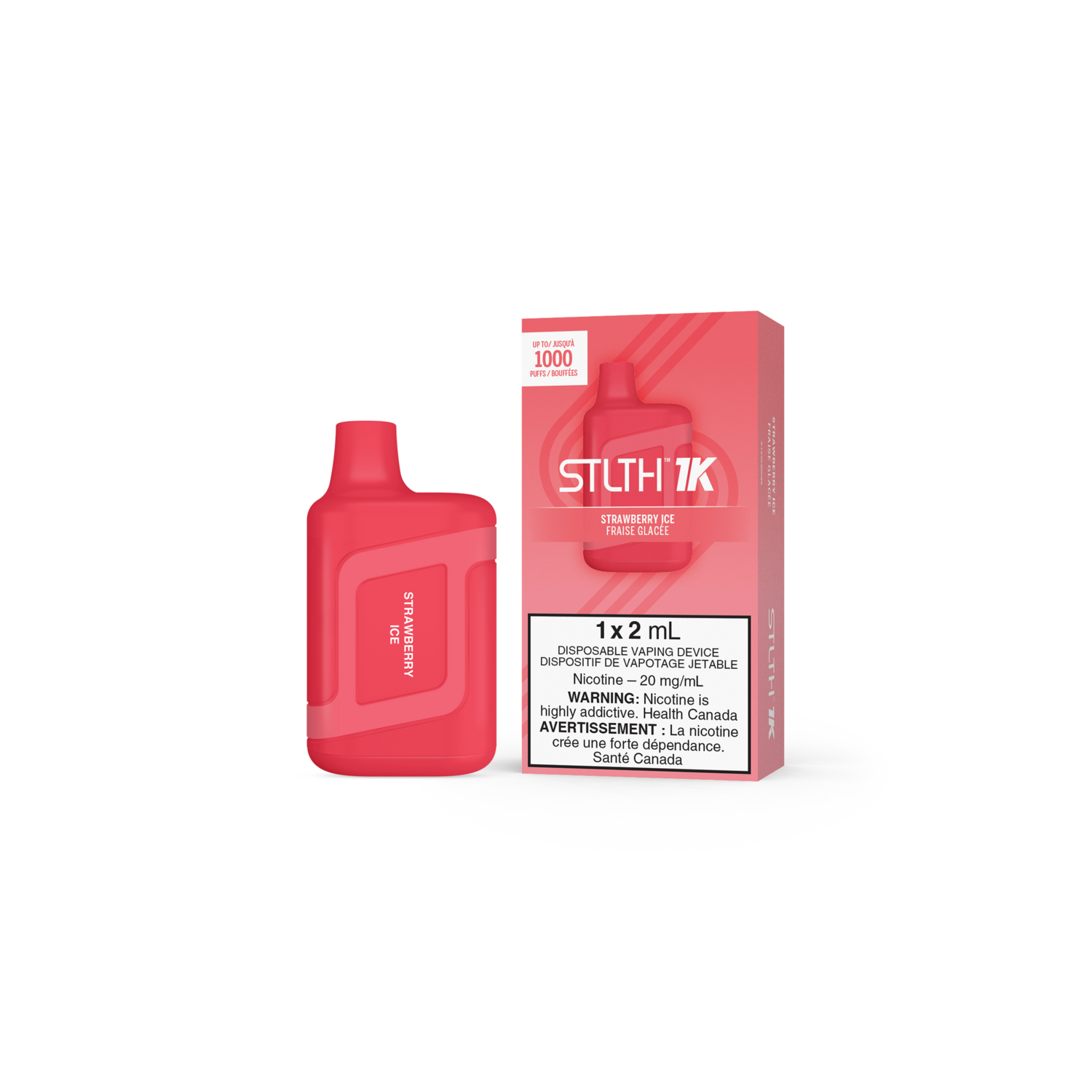 STLTH 1000 Puffs - Strawberry Ice