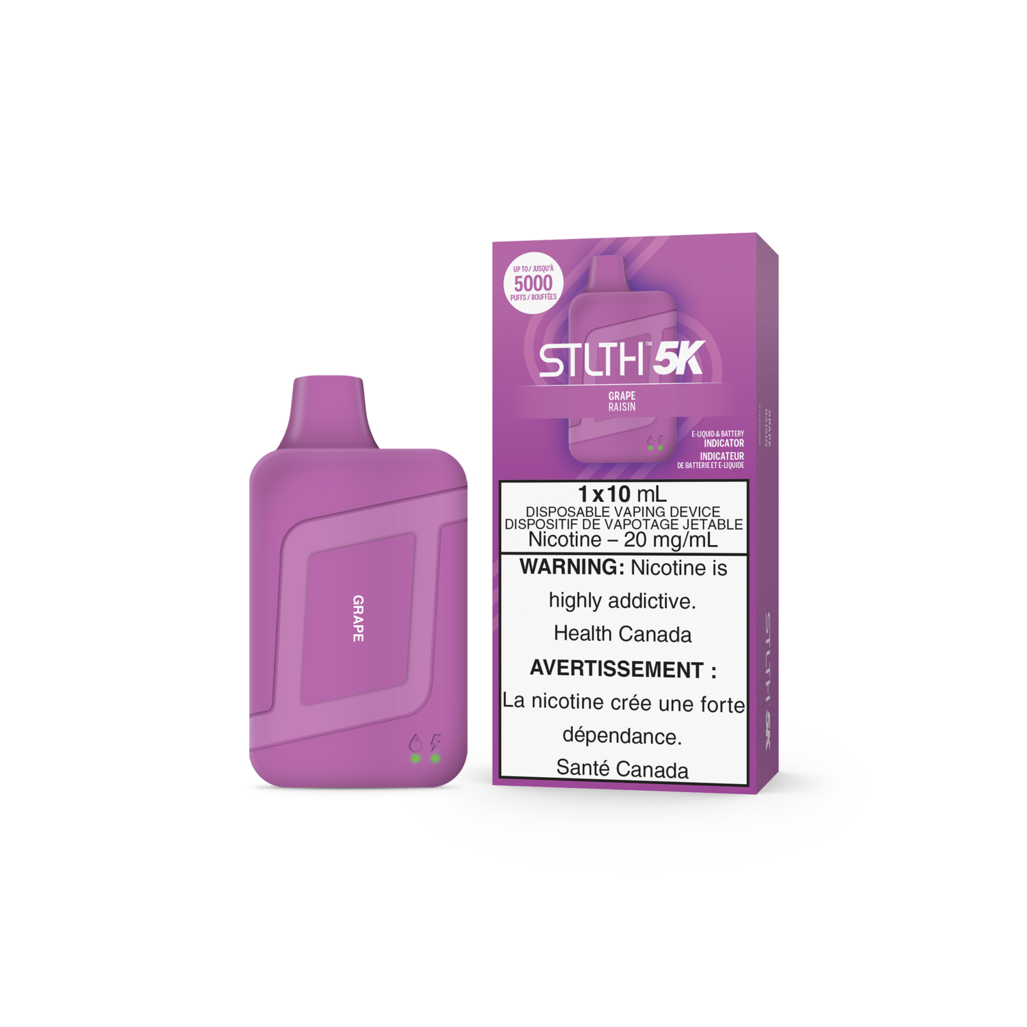 STLTH 5000 Puffs - Grape