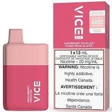 Vice Box 6000 Puffs - Strawberry Peach Ice