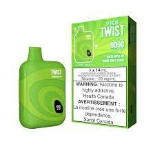 Vice Twist 8000 Puffs - Green Apple Ice